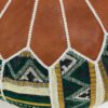 Luxury Moroccan Handmade Leather / Textile Pouf - Add Warmth and Elegance to Your Home, or Office - Image 4