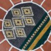 Luxury Moroccan Handmade Leather / Textile Pouf - Add Warmth and Elegance to Your Home, or Office - Image 3