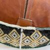 Luxury Moroccan Handmade Leather / Textile Pouf - Add Warmth and Elegance to Your Home, or Office - Image 6