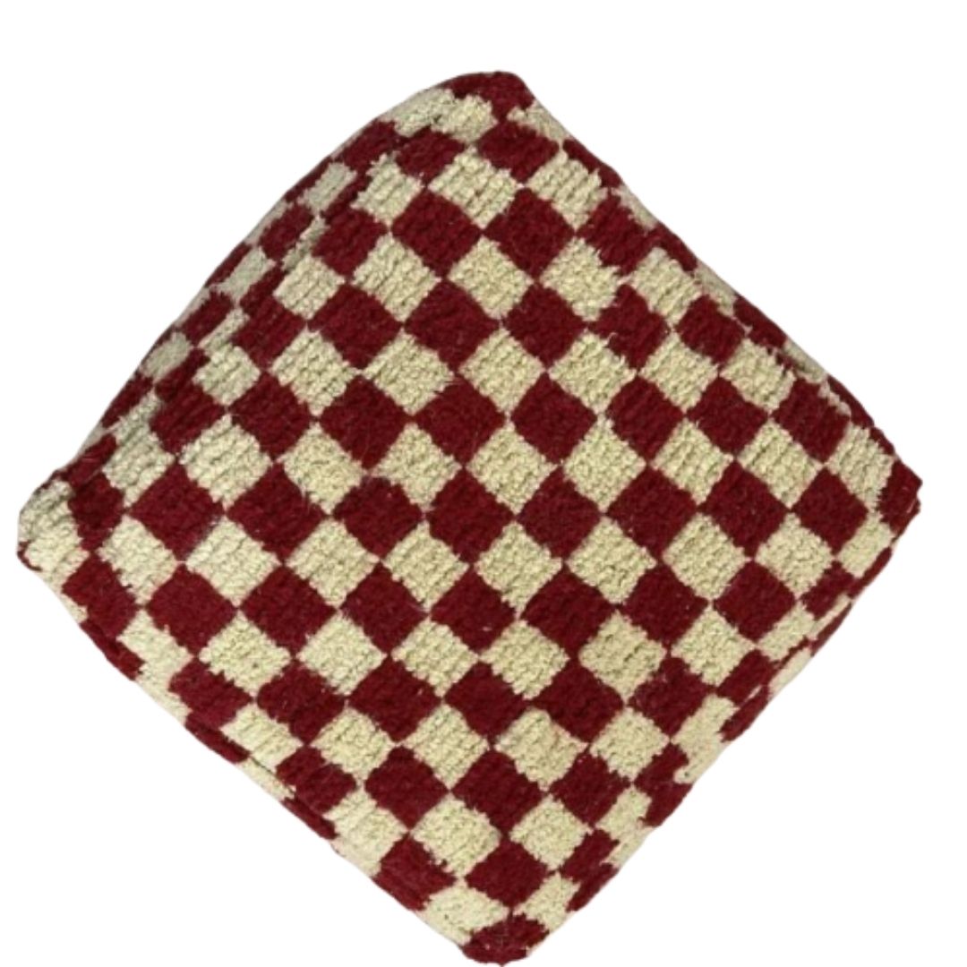 Elevate Your Decor with Handcrafted Moroccan Kilim Pouff – Vintage Elegance for Your Home - Image 8