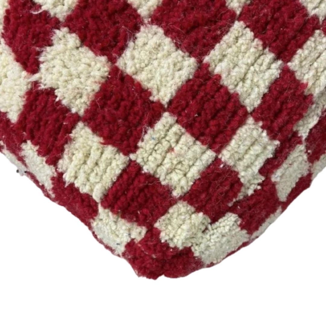 Elevate Your Decor with Handcrafted Moroccan Kilim Pouff – Vintage Elegance for Your Home - Image 4