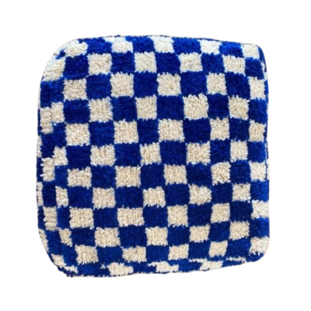 Elevate Your Decor with Handcrafted Moroccan Kilim Pouff – Vintage Elegance for Your Home - Image 8