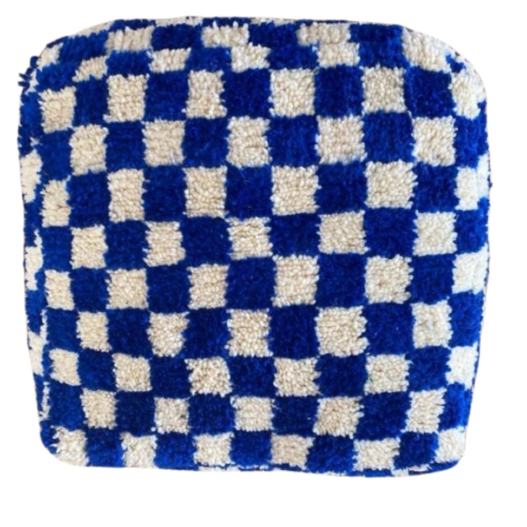 Elevate Your Decor with Handcrafted Moroccan Kilim Pouff – Vintage Elegance for Your Home - Image 4