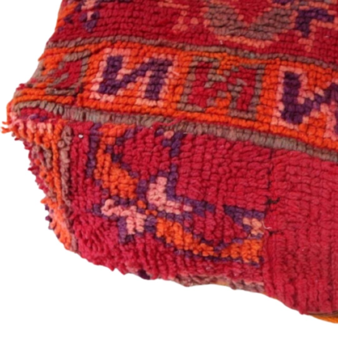 Elevate Your Decor with Handcrafted Moroccan Kilim Pouff – Vintage Elegance for Your Home - Image 5
