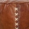 Luxury Moroccan Handmade Leather Pouf - Add Warmth and Elegance to Your Home, or Office - Image 3