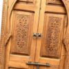 Secure Elegance: Hand-Carved Moroccan Wooden Door for Enhanced Protection and Aesthetic Charm - Image 5