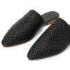 Chic Moroccan Hand-Stitched Leather Women's Slippers - Image 3