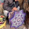 Exotic Elegance Moroccan Handmade Side Table, a Masterpiece of vibrant Hand-Painted Artistry for Your Home