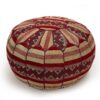 Luxury Moroccan Handmade Leather / Textile Pouf - Add Warmth and Elegance to Your Home, or Office