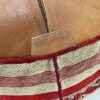 Luxury Moroccan Handmade Leather / Textile Pouf - Add Warmth and Elegance to Your Home, or Office - Image 6