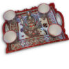 Exquisite Handcrafted Moroccan Teapot Set: Luxury Ceramic Elegance with Nickel Silver Inlays - Image 4