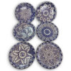 Set of 6 Exquisite Hand-Painted Moroccan Ceramic Serving Set Dishes: Elevate Your Home with Artistry and Style - Image 4