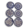 Set of 6 Exquisite Hand-Painted Moroccan Ceramic Serving Set Dishes: Elevate Your Home with Artistry and Style - Image 5