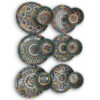 Set of 13 Exquisite Hand-Painted Moroccan Ceramic Serving Set Dishes with salad Bowl: Elevate Your Home with Artistry and Style - Image 8