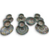 Set of 13 Exquisite Hand-Painted Moroccan Ceramic Serving Set Dishes with salad Bowl: Elevate Your Home with Artistry and Style