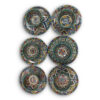 Set of 13 Exquisite Hand-Painted Moroccan Ceramic Serving Set Dishes with salad Bowl: Elevate Your Home with Artistry and Style - Image 4
