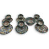 Set of 13 Exquisite Hand-Painted Moroccan Ceramic Serving Set Dishes with salad Bowl: Elevate Your Home with Artistry and Style - Image 9