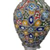 Elegance Unveiled: Hand-Painted Moroccan Ceramic Vase with Nickel Silver Inlay – A Rare Handcraft Masterpiece - Image 2