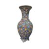 Elegance Unveiled: Hand-Painted Moroccan Ceramic Vase with Nickel Silver Inlay – A Rare Handcraft Masterpiece - Image 4