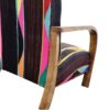 Handmade Walnut Wood and Vintage Kilim Moroccan Style Lounge Chair - Retro Chic Comfort for Your Space - Image 6