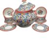 Authentic Moroccan Elegance: Hand-Crafted Ceramic Tureen Set with 6 Bowls and 6 flat - Image 3