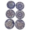Set of 6 Exquisite Hand-Painted Moroccan Ceramic Serving Set Dishes: Elevate Your Home with Artistry and Style