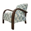 Handmade Walnut Wood and Vintage Kilim Moroccan Style Lounge Chair - Retro Chic Comfort for Your Space - Image 5