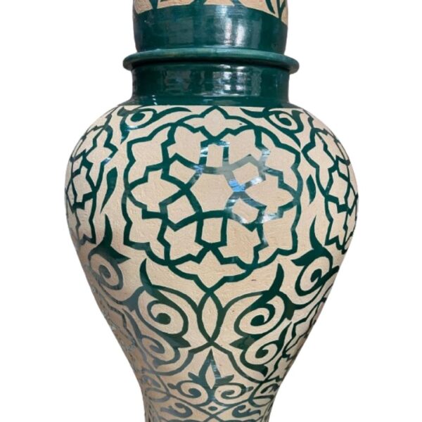 Moroccan Artistry Unveiled: Handmade and Hand-Painted Ceramic Vase – A Gift of Timeless Elegance for Every Occasion - Image 3