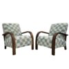 Handmade Walnut Wood and Vintage Kilim Moroccan Style Lounge Chair - Retro Chic Comfort for Your Space