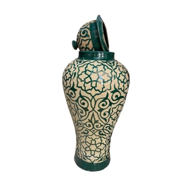 Moroccan Artistry Unveiled: Handmade and Hand-Painted Ceramic Vase – A Gift of Timeless Elegance for Every Occasion - Image 2