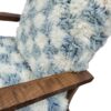 Handmade Walnut Wood and Vintage Kilim Moroccan Style Lounge Chair - Retro Chic Comfort for Your Space - Image 3