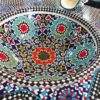 Add a Striking Touch with an Exquisite Moroccan Handmade Ceramic Sink with Brass Drain - A Timeless Work of Art - Image 5