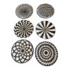 Set of 6 Exquisite Hand-Painted Moroccan Ceramic Serving Set Dishes: Elevate Your Home with Artistry and Style - Image 2