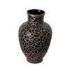 Elegance Unveiled: Hand-Painted Moroccan Ceramic Vase with Nickel Silver Inlay – A Rare Handcraft Masterpiece - Image 5
