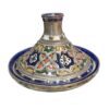 Timeless Elegance Unveiled: Handmade Moroccan Ceramic Tagine with Maillechort Engraving - Image 2