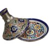 Timeless Elegance Unveiled: Handmade Moroccan Ceramic Tagine with Maillechort Engraving - Image 5