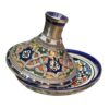 Timeless Elegance Unveiled: Handmade Moroccan Ceramic Tagine with Maillechort Engraving - Image 4