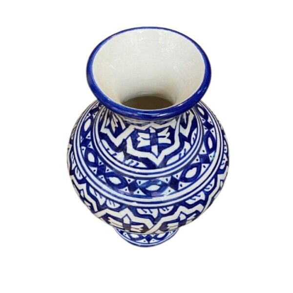 Moroccan Artistry Unveiled: Handmade and Hand-Painted Ceramic Vase – A Gift of Timeless Elegance for Every Occasion - Image 3