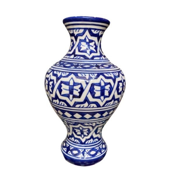 Moroccan Artistry Unveiled: Handmade and Hand-Painted Ceramic Vase – A Gift of Timeless Elegance for Every Occasion