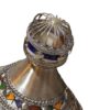 Timeless Elegance Unveiled: Handmade Moroccan Ceramic Tagine with Maillechort Engraving - Image 5