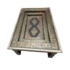 Royal Elegance Unveiled: Handcrafted Vintage Moroccan Brass and Bone Desk/Table with Chair - Image 4