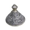 Timeless Elegance Unveiled: Handmade Moroccan Ceramic Tagine with Maillechort Engraving - Image 2