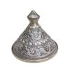 Timeless Elegance Unveiled: Handmade Moroccan Ceramic Tagine with Maillechort Engraving - Image 7