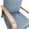 Handmade Walnut Wood and Vintage Kilim Moroccan Style Lounge Chair - Retro Chic Comfort for Your Space - Image 7
