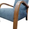 Handmade Walnut Wood and Vintage Kilim Moroccan Style Lounge Chair - Retro Chic Comfort for Your Space - Image 6