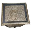Captivating Moroccan Handmade Wooden Nightstand with Exquisite Hand-Carved Brass | Opulent Beauty for Your Bedroom - Image 2